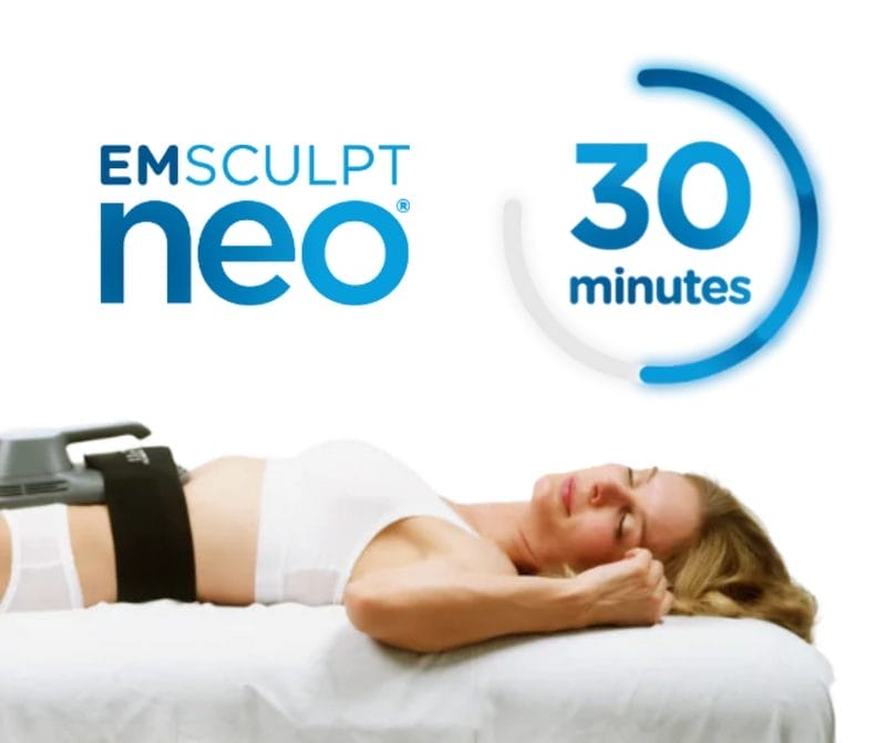 30 minutes per treatment session with Emsculpt NEO
